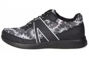 Alegria Womens TRAQ Qarma 2 Athletic Sneaker Smart Shoes- Black White Blast Off