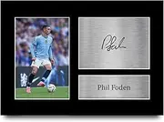 HWC Trading Phil Foden Manchester City Man City Gifts Printed Signed Autograph Picture for Fans and Supporters - A4