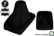 BLACK STITCH LEATHER MANUAL GEAR BOOT+PLASTIC FRAME FOR CHEVROLET CAPTIVA 06-11