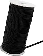 5 mm Elastic Band, Black, 100 m Rubber Bands, Elastic Band for Sewing, Strong Flat Rubber Band, Elastic Band for Household, DIY, Crafts, Fabrics for Sewing