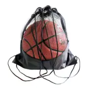 Portable Basketball Football Mesh Bag Basketball Bag Storage Backpack Outdoor