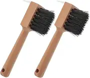 ARTSEWPLY Hoof Trimming Disc Brush Set 2pcs Horseshoe Shears for Cattle Sheep Horse Hoof Care with Wood Handle Beige