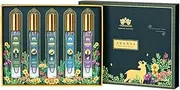 VRINDAAM Aranya Body Mist Gift Box For Women & Men | Perfect For Anniversary, Birthdays & Special Occasions | Fresh Lavender, Citrus Woody, Sweet Musky Scent | 5 Piece Gift Set (5x10ML) (Heritage Gift