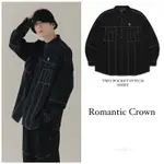 [1004KOR] ROMANTIC CROWN 🇰🇷 TWO POCKET STITCH SHIRT 新款 襯衫 男女