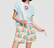 NEW PETER ALEXANDER LOVE DOGS TOP & SHORTS PJ SET LARGE JERSEY RRP$129.90
