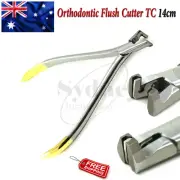 Dental Slim Flush Wires Cutter & Hold Orthodontic Pliers TC 14cm Lab