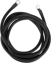 X AUTOHAUX 300cm 4AWG Battery Inverter Cable 3/8" Battery Cable Tinned Copper Black OT Type