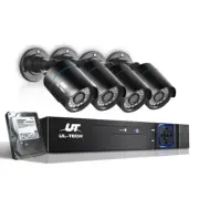 UL-tech CCTV Camera Security System 4CH DVR 4 Bullet Cameras 2TB Hard Drive