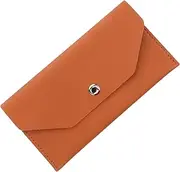 [Healeved] Women Wallet: Slim Thin Pu Credit Card Holder Organizer - Minimalist Cash Clutch Coin Purse Portable Pocket - for Girl Travel Shopping Dating