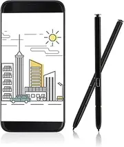 White Note 10 Plus Pen, Touch Screen Stylus Pen Replacement, Touch Screen Writing Pen Built In Electromagnetic Fit for 10 Black (Black)