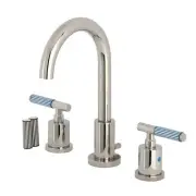 Kingston Brass FSC892.KPS Synchronous 1.2 GPM Widespread Bathroom - Nickel