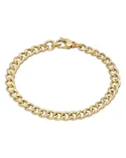 Zoe Lev 14K Yellow Gold Large Curb Link Chain Bracelet