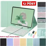 Bluetooth Keyboard Mouse With Leather Case Cover For iPad Pro 11" 13" inch 2024