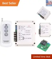 DC 12V 40A Motor Remote Control Switch 2CH Motor Forward and Reverse Wireless...