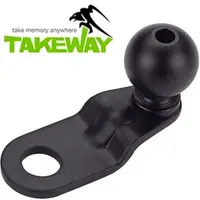 在飛比找momo購物網優惠-【TAKEWAY】台灣製TAKEWAY後照鏡球型底座球頭底座