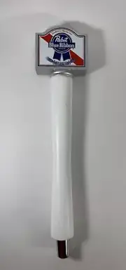 PBR Pabst Blue Ribbon Beer Tap Two Sided Pull Handle Classic Look 12" Tall