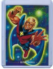 1992 SKYBOX MARVEL MASTERPIECES QUASAR NO.72 FROM FRESH PACK IN TOP LOADER