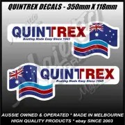 QUINTREX - BOATING MADE EASY - 350mm x 118mm - LEFT / RIGHT PAIR - BOAT DECALS