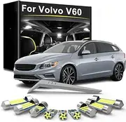 19Pcs Car LED Interior Light Bulb Kit, For Volvo V60 Wagon 2010-2014 2016 2016 2017 2018 Reading Dome Trunk Vehicle Lamp