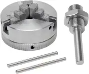 Z011 3-Jaw Lathe Chuck, Mini Lathe Chuck with Connecting Rod and Short Sticks, S