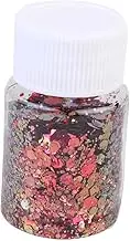 Beatifufu 1 Set Creative Gradient Sequins Decoration DIY Material Bag Durable Plastic Epoxy Infill Powder for Jewelry Accessories and Crafts for Handmade Projects