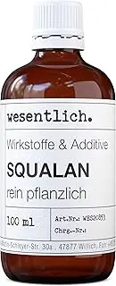 [wesentlich.] Squalane Oil 100 ml Pure Care for Face and Body Effective Active Ingredient in Cream, Serum or Cleanser