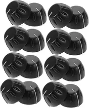 COMPUKAS 15pcs Durable Plastic Guitar Knobs Volume Control Replacement Parts for Electric Guitar Wear Resistant Design with Stylish Scale for Practical Use