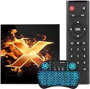 [2022 Newest] Android TV Box 10.0, 4GB+64GB Allwinner H616 Quad-Core 64Bit with Dual-WiFi 2.4G/5Ghz BT 4.2, Ultra HD 4K HDR Set Top Box with Wireless Mini Keyboard,4gb+64gb
