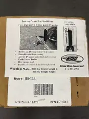 Tractor Draw Bar Stabilizer Fits Category 1 Three Point Drawbar