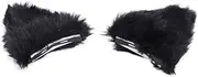 [MOKKHNB] Adorable Cat Ears and Tail Hairpin Plush Hair Clip for Cat Accessories Party Supplies Random Style