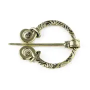Fibula Cardigan Dresses Korean Jewelry Accessories Women Shawl Pin Cloak Pin Viking Style Brooch gold F