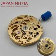 Automatic Mechanical Movement Mod Watch Mechanism Skeleton NH71A 24 Jewels NH71