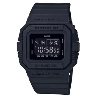 【金台鐘錶】CASIO卡西歐G-SHOCK 消光黑X霧面 防水200米 DW-D5500BB-1