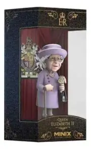QUEEN ELIZABETH II - MINIX COLLECTIBLE FIGURE - 12 Centimeters + BOX - NEW !