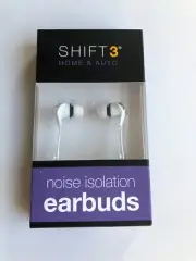 White Earbuds New Shift 3 Noise Isolation