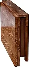 Wood Wall Mounted Folding Table Home Office Work Laptop Desk Drop Leaf Wooden Bookshelf 80×60cm Space Saving Learning Dining Table for Kitchen Bedroom