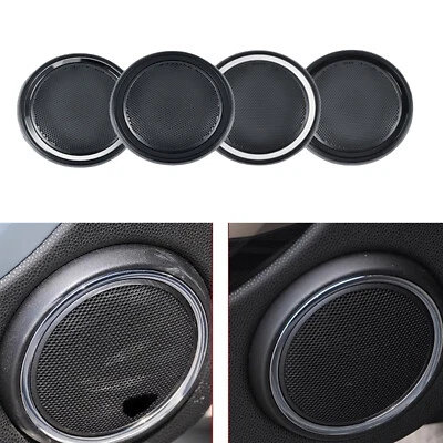 Car Door Speaker Grille Cover For MINI Cooper COUPE R58 2012-2015 (for: Mini)
