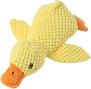 Mellow Dog Calming Duck, Yellow Duck Dog Toy, The Mellows Toys with Quacking Sound The Mellow Dogs Calming Pillow Ducks Toy with Quacking Sound for Indoor Dogs 25x20x9.5cm