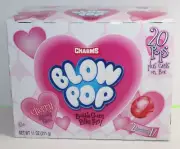 Charms Blow Pop Cherry Flavored Bubble Gum Filled Pops 20 Count Box Exp 11/2026