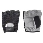 Road Bicycle Riding Gloves Aerius Retro Mesh Large Black Padded Palms New