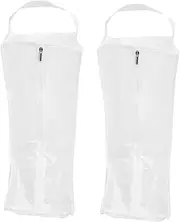 TEMPNAP 2pcs Transparent Boot Storage Bags Dustproof Organizer for Long and Boots Easy Identification Covers for Travel and Home Shoe Organization