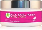 Facial Polish Honey and vanilla Scrub with Kojic Acid for Skin Whitening Lightening