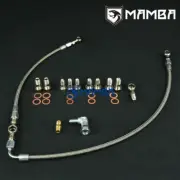 Fits SUBARU EJ20 EJ25 AVCS Turbo Oil Feed Line / 4B11T 4G63T EVO TD05H TD05HR