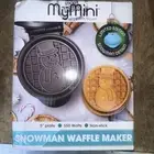 My Mini Waffle Maker New! Limited Edition Snowman. 5” Plate 550 Watts