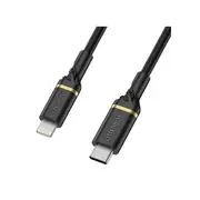 Otterbox 2m Charging Cable 8-Pin to USB-C Connector Plug/Cord Black Shimmer