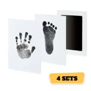 4X Baby Safe Inkless Wipe Hand Foot Print Kit Child Newborn Christening Keepsake