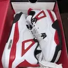 Nike Air Jordan 4 Red Cement GS, 408452-161, Size 6Y GS 7.5 womensDeadstock New