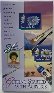 Getting Started With Acrylics Susan Scheewe Educational VHS Tape