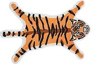 Tiger Rug, Non-Slip Animal Rug, 21.6x33.5 Polyester Cute Bathroom Rugs Soft Water Absorbent Fun Bathroom Rugs for Bedroom, Bathroom, Living & Dining Room Home Décor, Cute Bath Mat