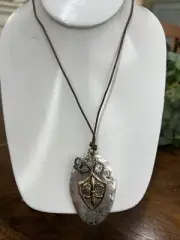 FluirDe Le Pendant women Leather Hammered Silver/Gold